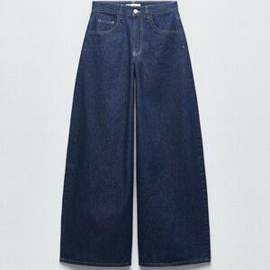 Zara Wide-Leg Blue Jeans